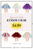 [U.S. WAREHOUSE ] Tutu Costume Skirt Tulle Petticoat-Random Color - ONLY $4.99