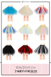 [U.S. WAREHOUSE ] Tutu Costume Skirt Tulle Petticoat-Random Color - 2 For $8.99