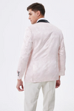 Men's Light Pink Shawl Lapel Blazer