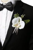 Men's Lvory Corsage Dry Flower Wedding Party