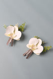 Men's Lvory Corsage Dry Flower Wedding Party