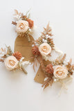 Men's Apricot Boutonniere for Wedding Party