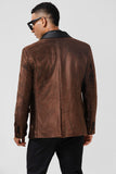 Men's Brown Shawl Lapel One Button Prom Blazer