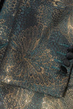 Men's Dark Blue Jacquard Shawl Lapel Prom Blazer