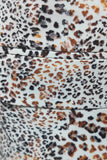 Men's Leopard Printed Notched Lapel Blazer