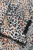 Men's Leopard Printed Notched Lapel Blazer