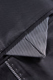 Men's Black Shawl Lapel One Button Jacquard Prom Blazer