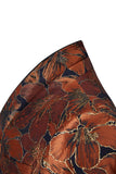 Men's Brown Shawl Lapel Jacquard One Button 2 Piece Guest Suits