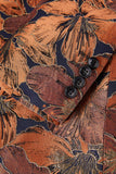 Men's Brown Shawl Lapel Jacquard One Button 2 Piece Guest Suits