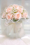 Pink Artificial Roses Bouquet for Wedding