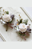 Decorative Flowers Groom Boutonniere Homecoming Corsage Wrist Corsage Wedding Decorations