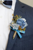 Decorative Flowers Groom Boutonniere Homecoming Corsage Wrist Corsage Wedding Decorations