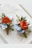 Decorative Flowers Groom Boutonniere Homecoming Corsage Wrist Corsage Wedding Decorations