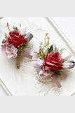 Decorative Flowers Groom Boutonniere Homecoming Corsage Wrist Corsage Wedding Decorations