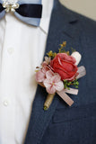 Decorative Flowers Groom Boutonniere Homecoming Corsage Wrist Corsage Wedding Decorations