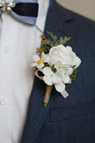 Decorative Flowers Groom Boutonniere Homecoming Corsage Wrist Corsage Wedding Decorations