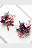 Decorative Flowers Groom Boutonniere Homecoming Wrist Corsage Wedding Decorations