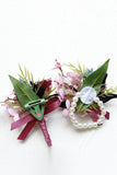 Decorative Flowers Groom Boutonniere Homecoming Wrist Corsage Wedding Decorations