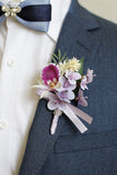 Decorative Flowers Groom Boutonniere Homecoming Wrist Corsage Wedding Decorations