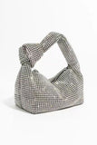 Rhinestone Knot Hobo Bag