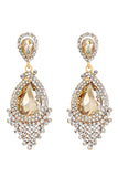 Royal Blue Bride's Alloy Rhinestone Tear Drop Shaped Earrings (1pair )