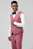 Men's Coral Notch Lapel Single Breasted 3 Piece Prom Suits