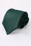 Men's Grey Solid Formal Satin Wide Tie For Wedding