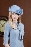 Women's Elegant Flower Wool Wedding/Tea Party Bowler Hats/Church Hats