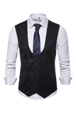 Men's U Neck Double Breasted Suit Vest