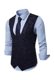 Men's U Neck Double Breasted Suit Vest