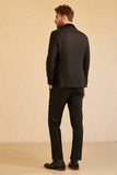 Men's Black Shawl Lapel One Button Wedding Suits