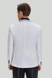 Men's White 3 Piece Shawl Lapel One Button Prom Suits