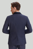 Men's Grey 3 Piece One Button Shawl Lapel Wedding Guest Suit