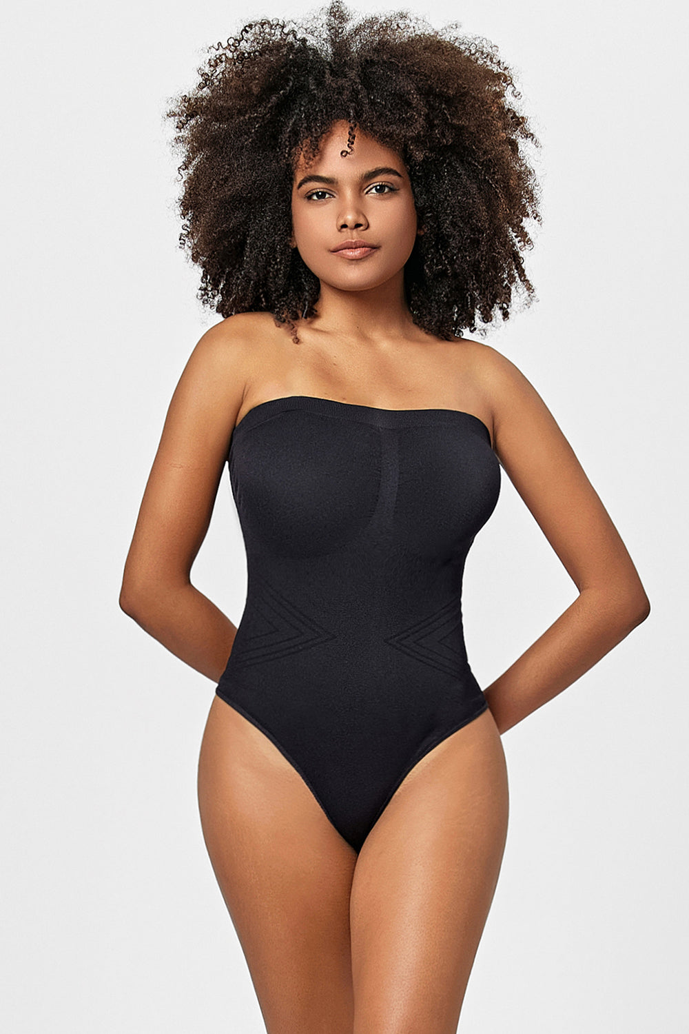 Women's Embroidered Body Shapers One piece Bodysuit Tummy Control