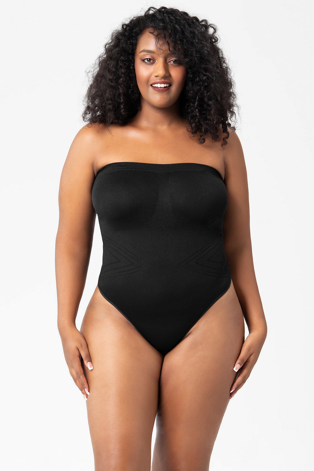 HOMETA Strapless Bodysuit for Women Tummy Control Shapewear