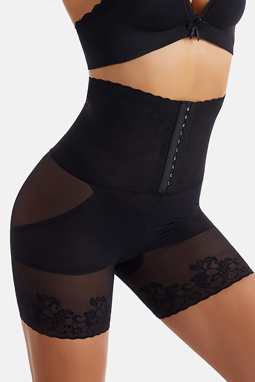 Fashion Solid Waist Trainer Fashion Breathable Conjoined Corset Shapewear  Underwear Tight Fitting Sleepwear Women Shapers Body Pants(#Apricot)