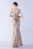 Lilac Mermaid V Neck Side Slit Beaded Evening Dress With Feather