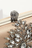 Champagne Rhinestone Evening Clutch Purse Bag