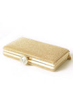 Luxury Rhinestone Tassel Golden Evening Party Clutch Bag