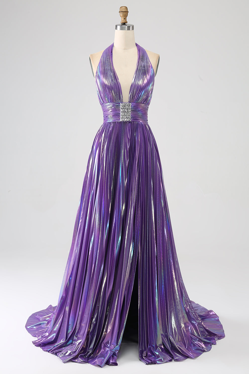 Purple Metallic Dress